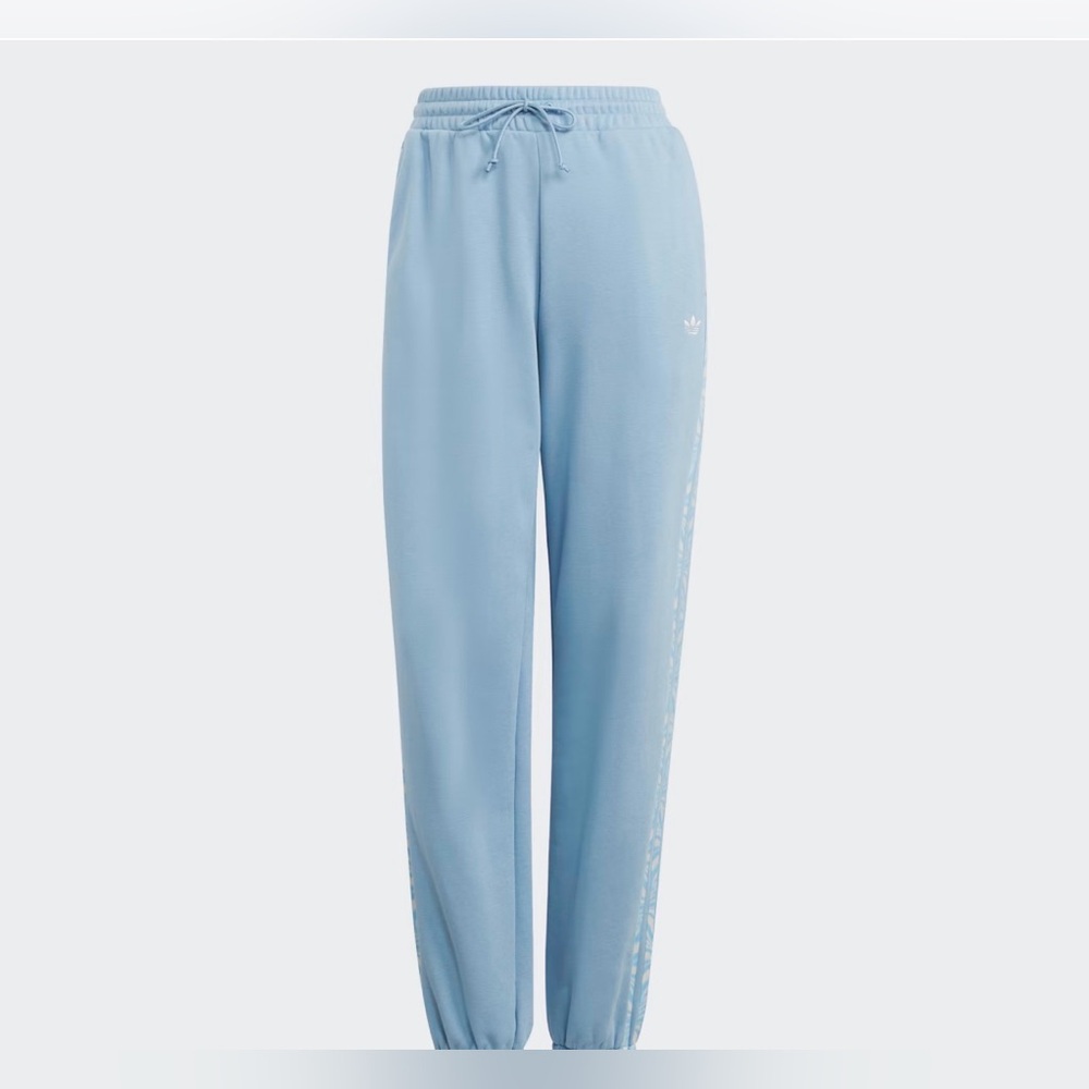 adidas Pale Blue Trefoil Joggers M